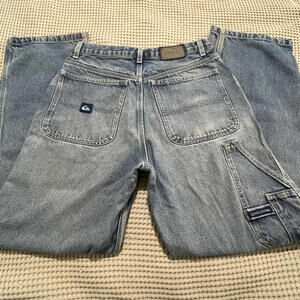 Vintage Y2K Quiksilver skate surf workwear carpenter pants size 30x30